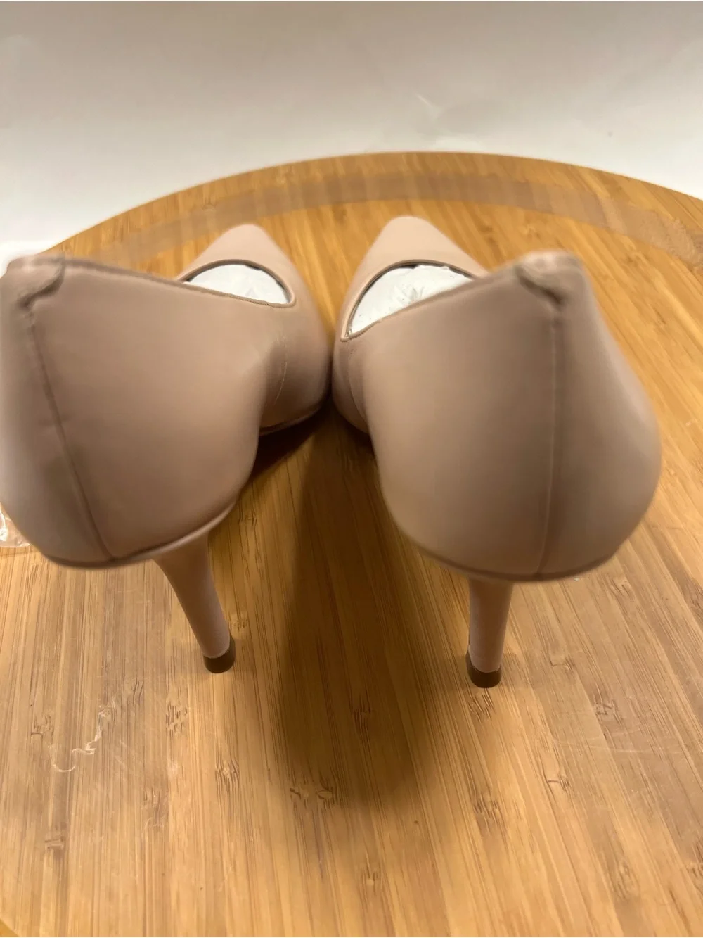 Polina Blush Pink Nappa Leather Pointed-Toe High Heels by Paolo Size 7.5